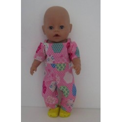 jumpsuit roze baby born 43cm