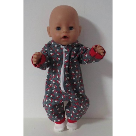 huispak paddestoelen  baby born 43cm