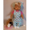 tuinrok setje blauw rozen baby born 43cm