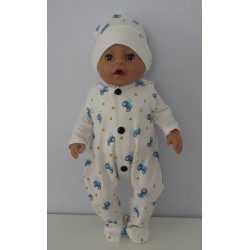 babypak set tractor baby born 43cm