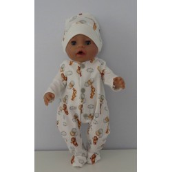 babypak set beren en konijnen baby born 43cm