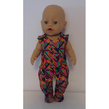 babypak retro paars baby born 43cm