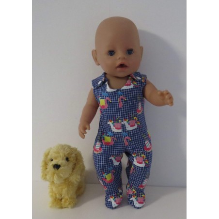 babypak blauw eenhoorns baby born 43cm