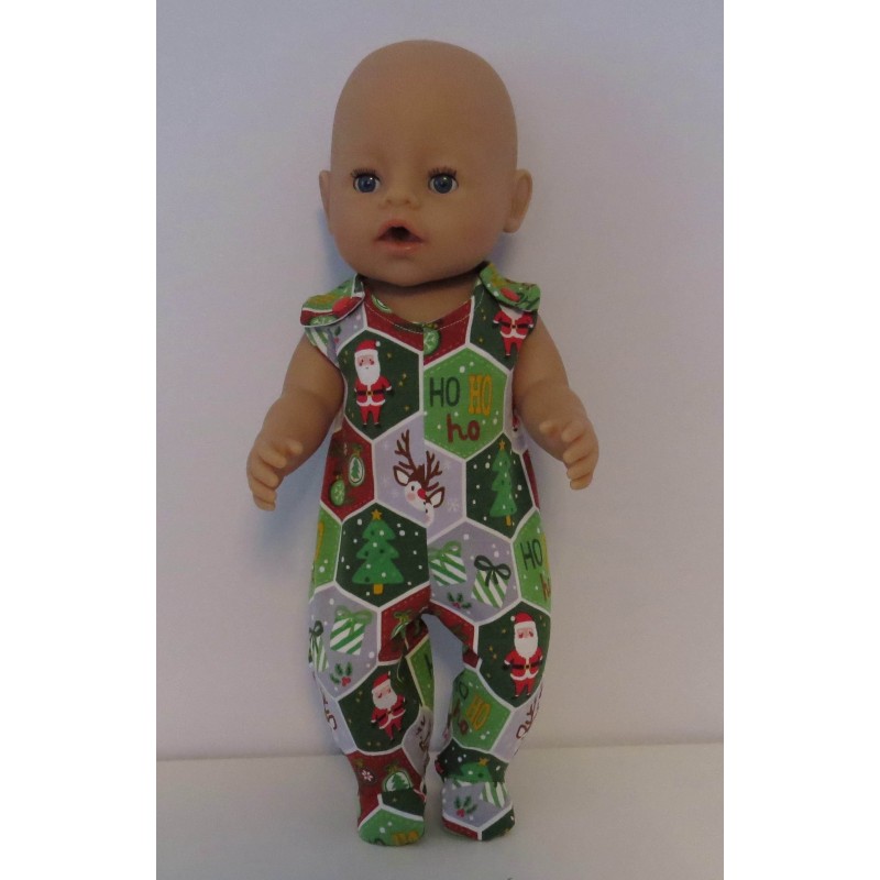 babypak kerst groen baby born 43cm