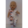 babypak gestreept beren baby born 43cm