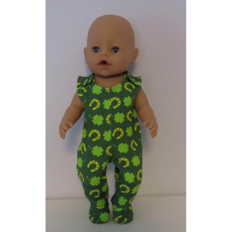 babypak groen hoefijzers baby born 43cm