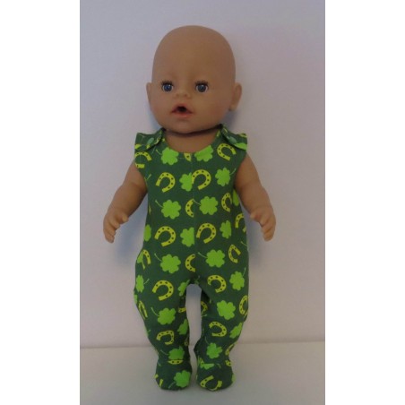 babypak groen hoefijzers baby born 43cm