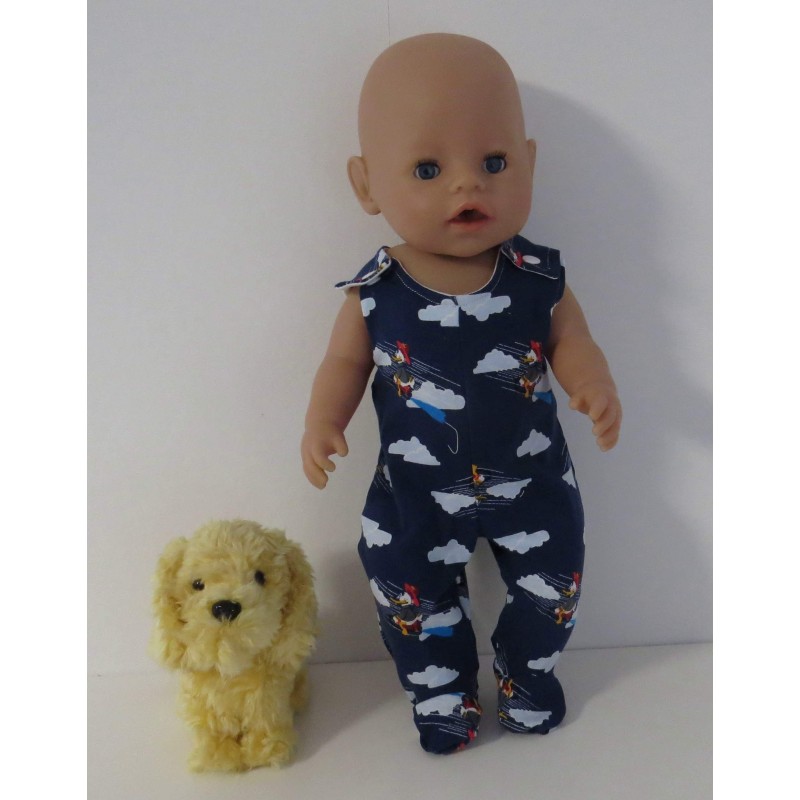 babypak blauw eend baby born 43cm