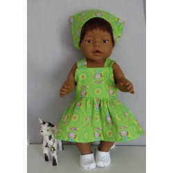 tuinrok groen  baby born 43cm