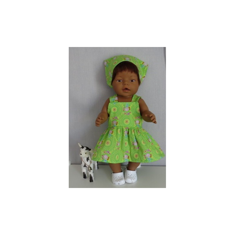 tuinrok groen  baby born 43cm