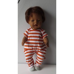 slobpak oranje gestreept baby born 43cm