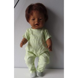 slobpak groen gestreept smal baby born 43cm