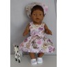 tuinrok roze hond baby born 43cm