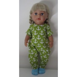 slobpak groen ankers baby born 43cm