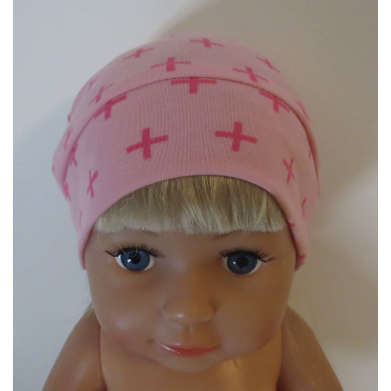 mutsje roze + baby born 43cm