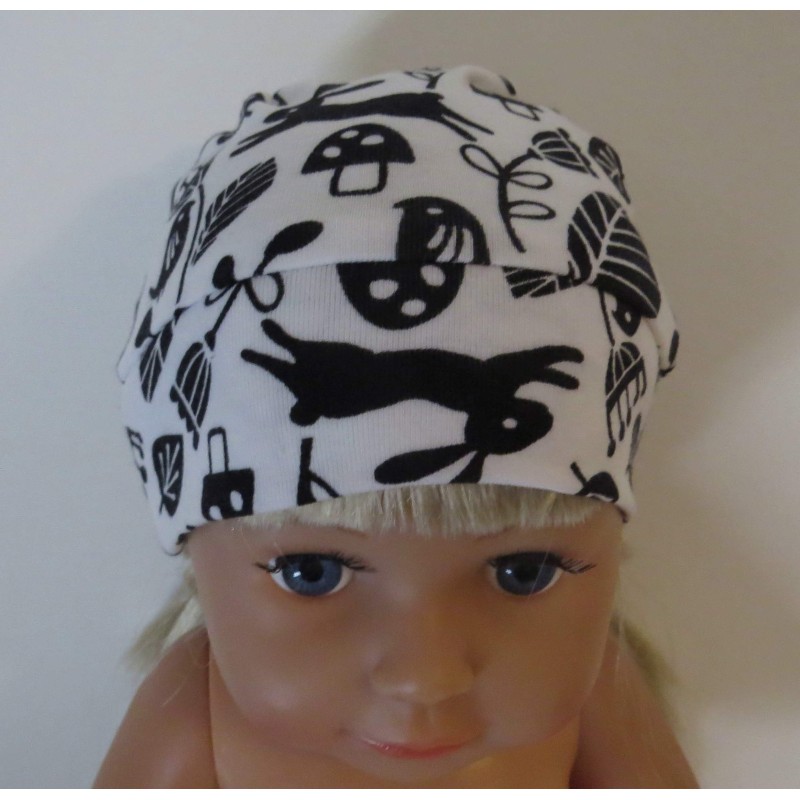 mutsje konijnen zwart baby born 43cm