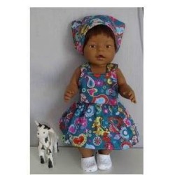tuinrok vlinders en bloemen baby born 43cm