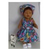 tuinrok vlinders en bloemen baby born 43cm