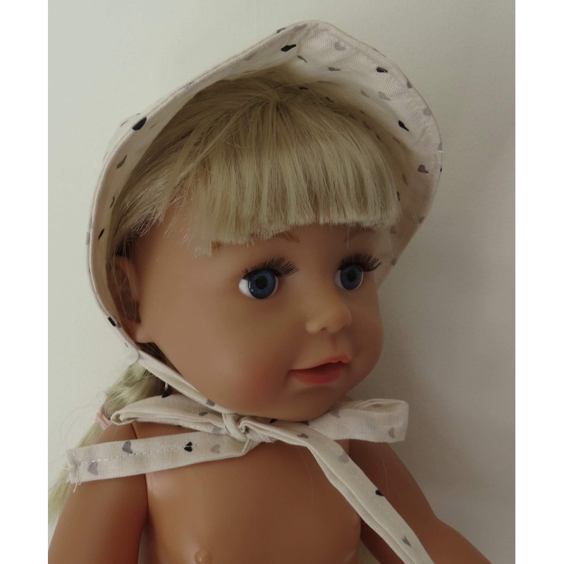 hoedje hartjes  baby born 43cm