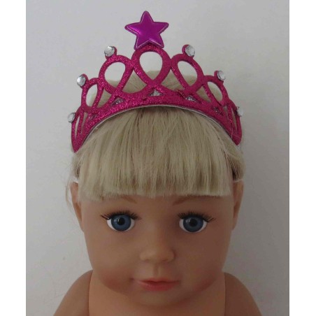 kroontje hard roze baby born 43cm