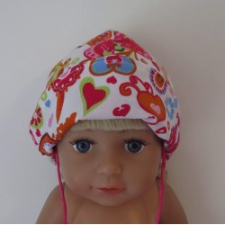 mutsje wit met vlinders en bloemen baby born 43cm