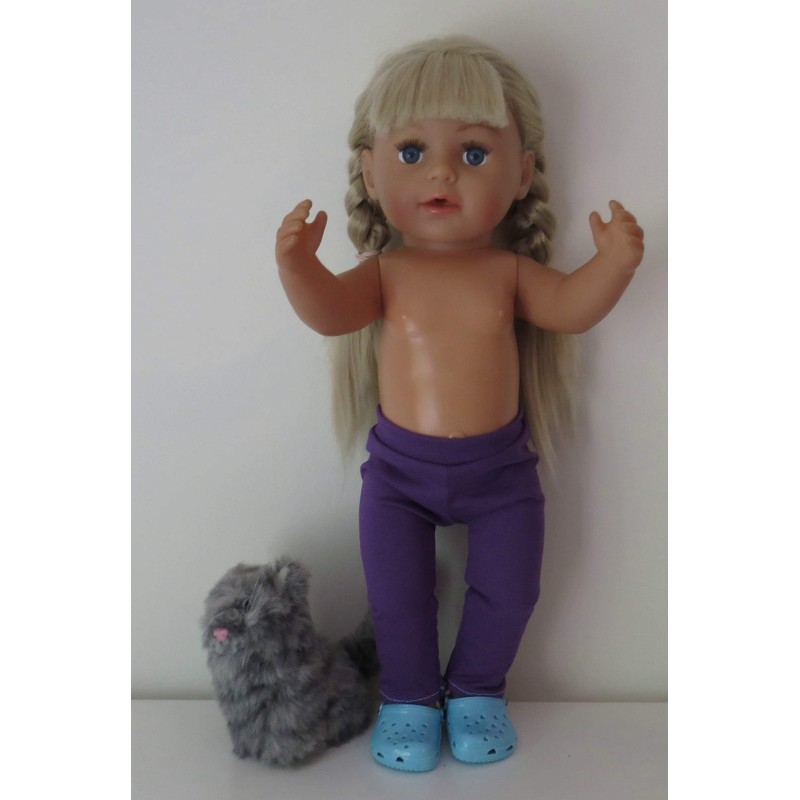 legging paars baby born 43cm