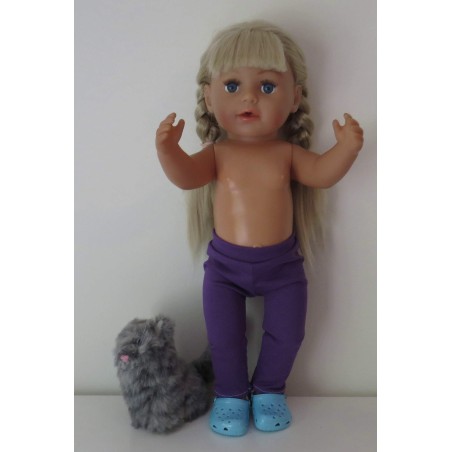 legging paars baby born 43cm