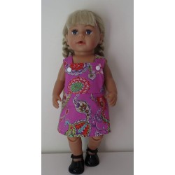tuinrok hard roze baby born 43cm