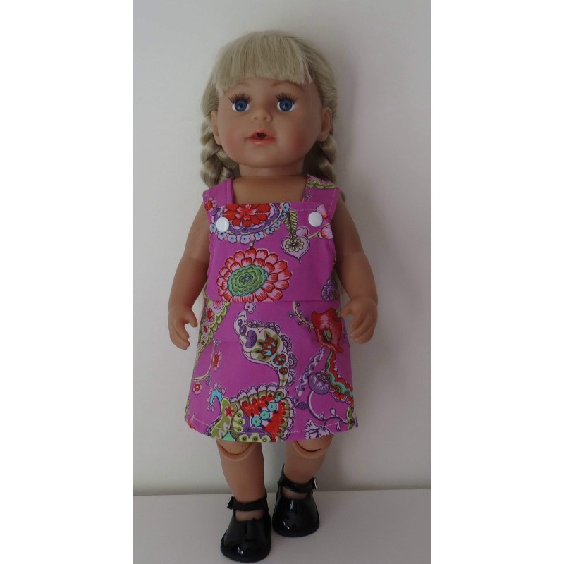 tuinrok hard roze baby born 43cm