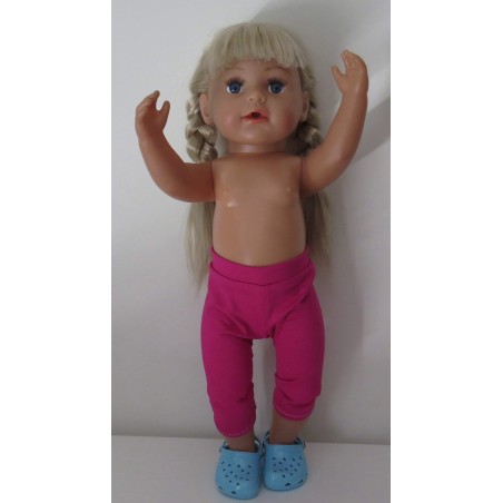 3/4 legging hard roze baby born 43cm