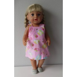 tuinrok roze thee baby born 43cm