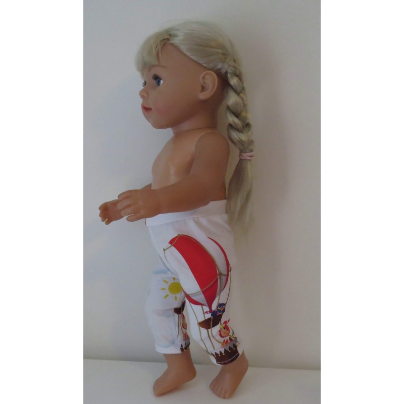 3/4 legging wit joki baby born 43cm