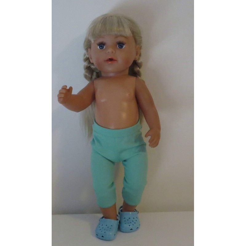 3/4 legging mint groen baby born 43cm