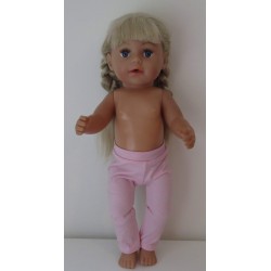 legging roze glimmend baby born 43cm