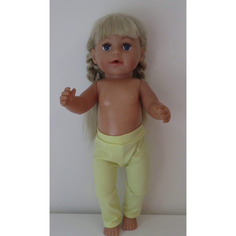 legging citroen geel baby born 43cm