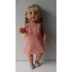 tuinrok oranje geruit baby born 43cm