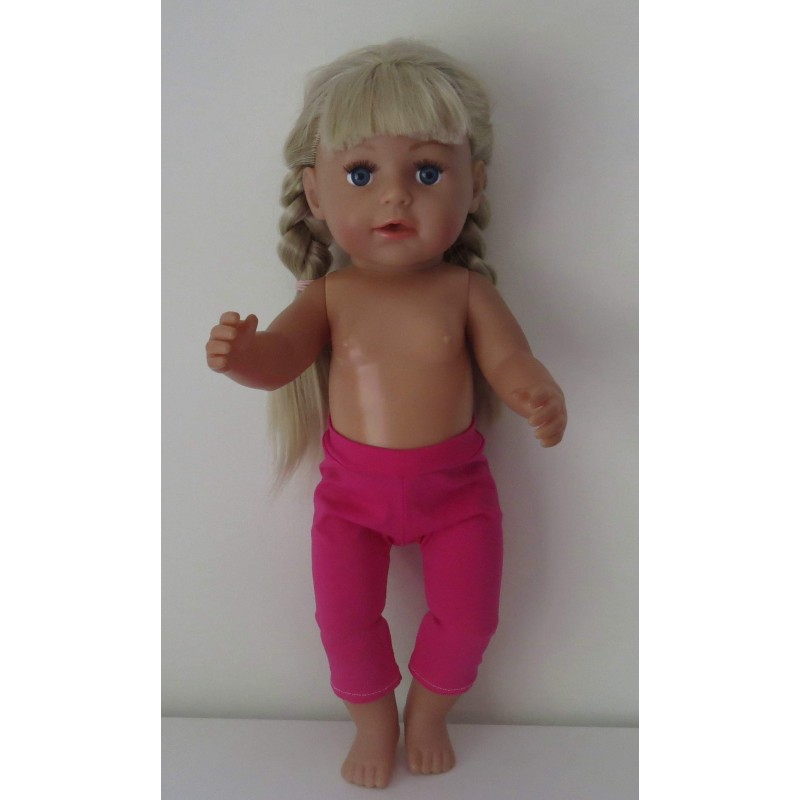 3/4 legging hard roze baby born 43cm