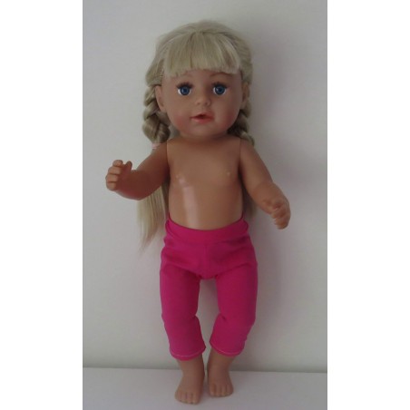 3/4 legging hard roze baby born 43cm