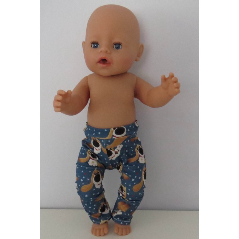 legging hond baby born 43cm