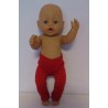 legging rood baby born 43cm