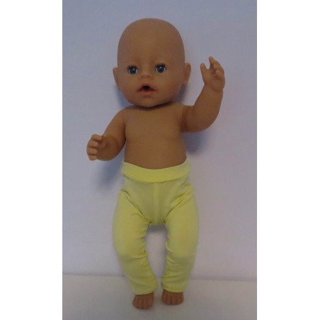 legging geel baby born 43cm