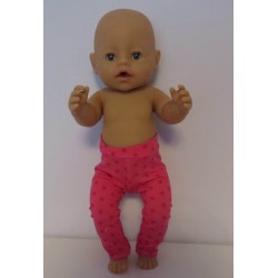 legging hard roze sterren baby born 43cm