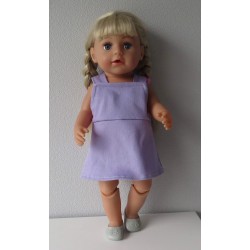 tuinrok lila baby born 43cm