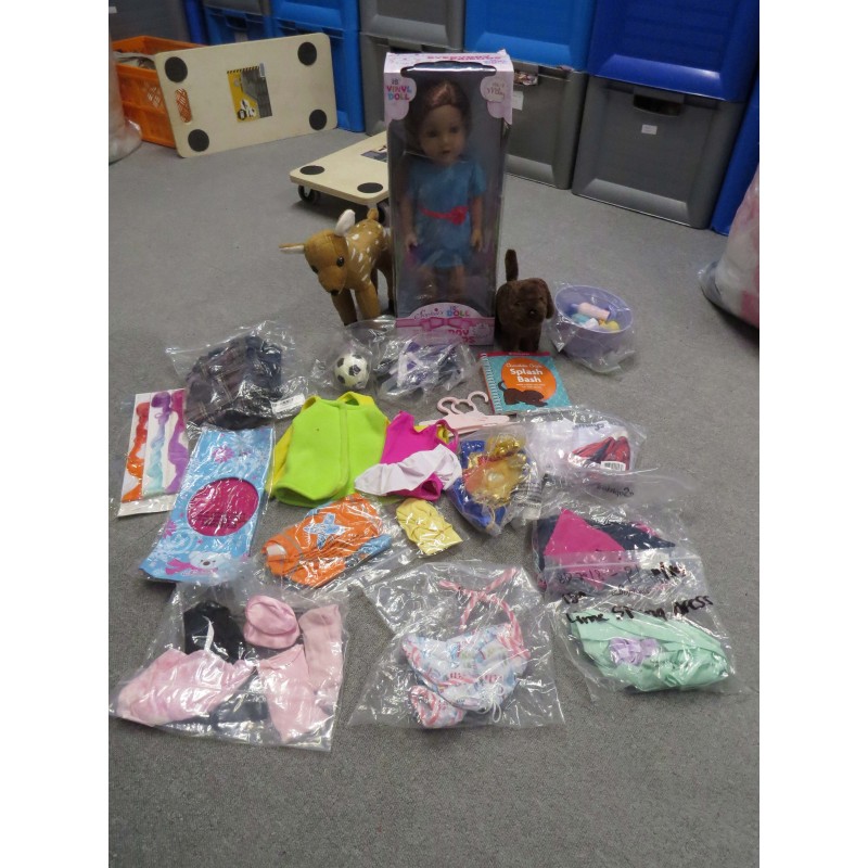 sophia's meisjes pop 46cm met kleding en acc.