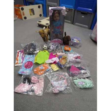 sophia's meisjes pop 46cm met kleding en acc.
