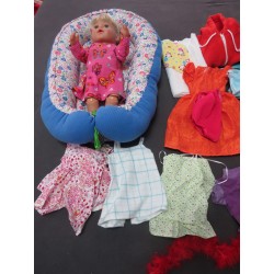 baby born grote zus blond 43cm met pakket kleertjes