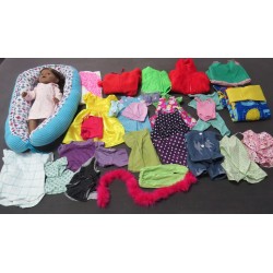 baby born grote zus met donkere haren 43cm met pakket kleertjes