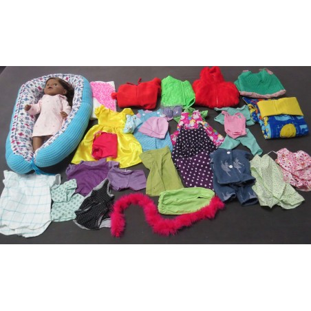 baby born grote zus met donkere haren 43cm met pakket kleertjes