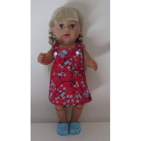 tuinrok rood  baby born 43cm