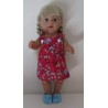 tuinrok rood  baby born 43cm